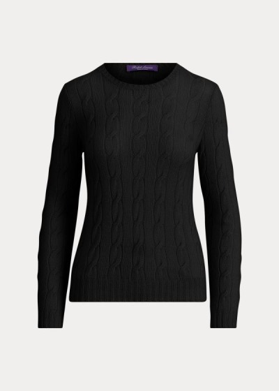 Sueter Ralph Lauren Mujer Negros - Cable-Knit Cashmere - JIQDE2530